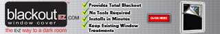 Blackout EZ Window Cover Banner 320 x 50